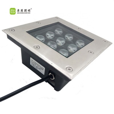 Modern Simple Innovative Products Square LED Underground Light Rgb AC85-265V IP65