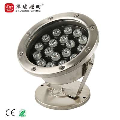 Factory Price DC12V DMX512 Surface Mounted LED Underwater Light with holder