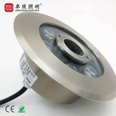 Modern 12V 24V 6W9W12W15W18W All Stainless Steel Lamp Body Colorful LED Fountain Lamp IP68