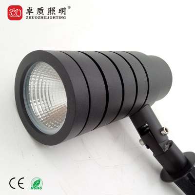 AC85-265V Outdoor Die-casting Aluminum White Color Round LED Spot Garden Light Spike Lamp