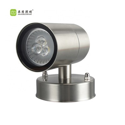 Modern Classical IP65 Outdoor 3W Spot Light Stainless Wall Lamp With Shades